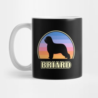 Briard Vintage Sunset Dog Mug